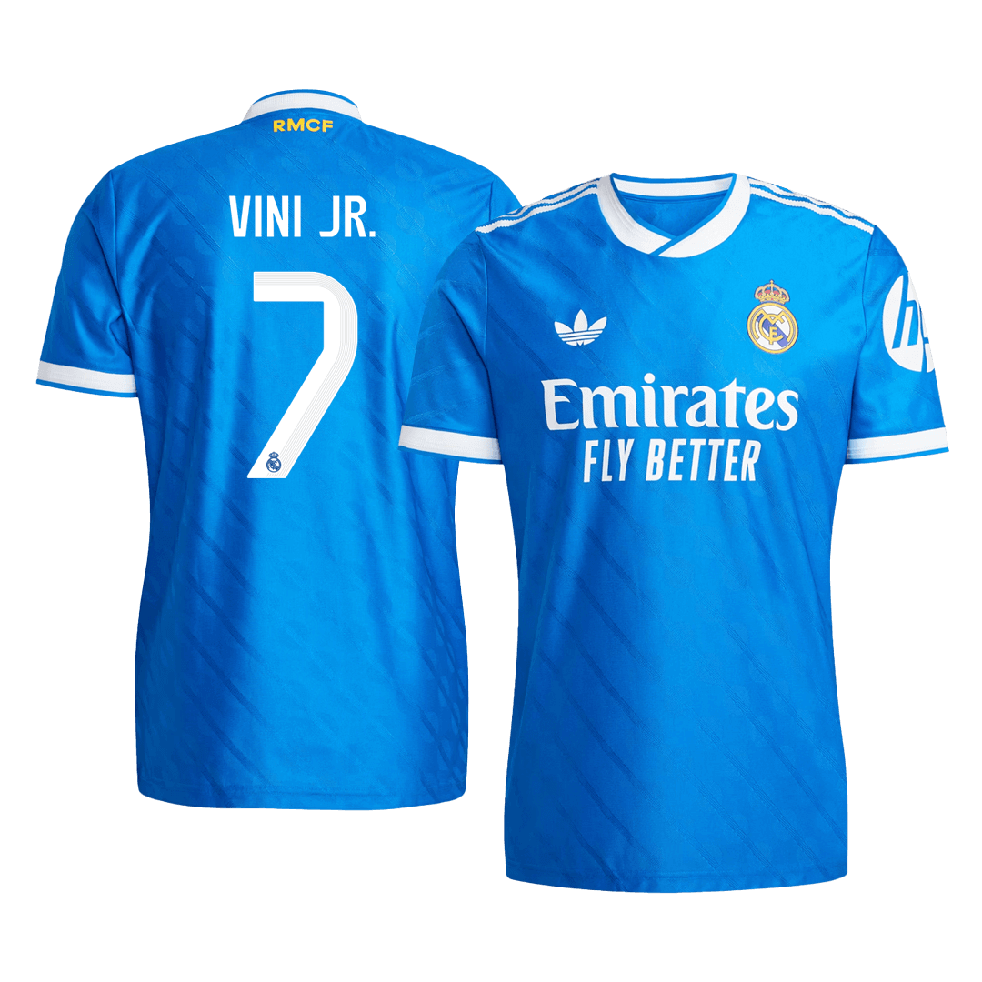 VINI JR. #7 Real Madrid Third Away Match Jersey Player Version 2025/26 