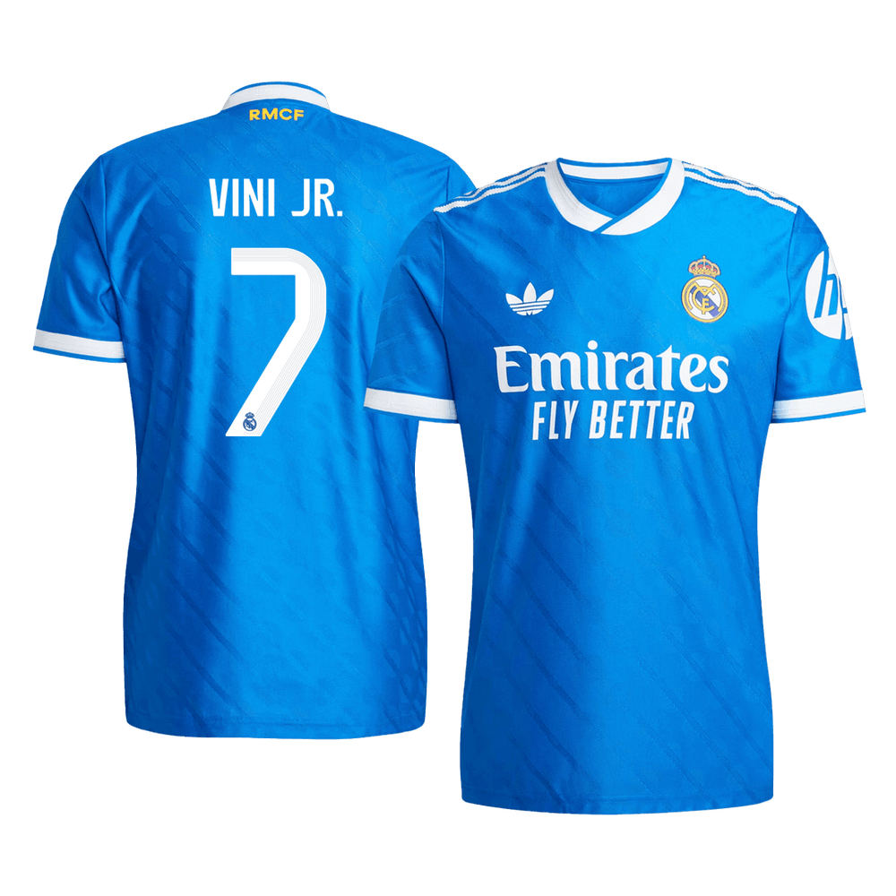 VINI JR. #7 Real Madrid Third Away Match Jersey Player Version 2025/26 
