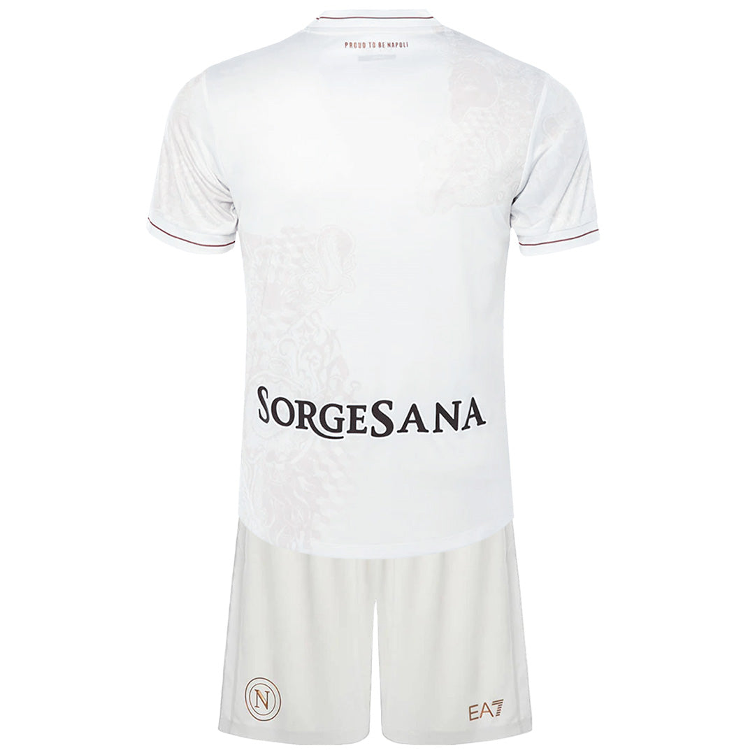 Kids Napoli Away Jersey Kit 2025/26 