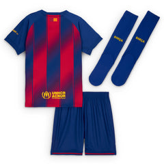 Kids Barcelona Home Jersey Full Kit 2025/26 
