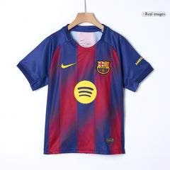Kids Barcelona Home Jersey Full Kit 2025/26 