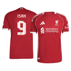 ISAK #9 Liverpool Home Match Jersey Player Version 2025/26 - UCL Font 