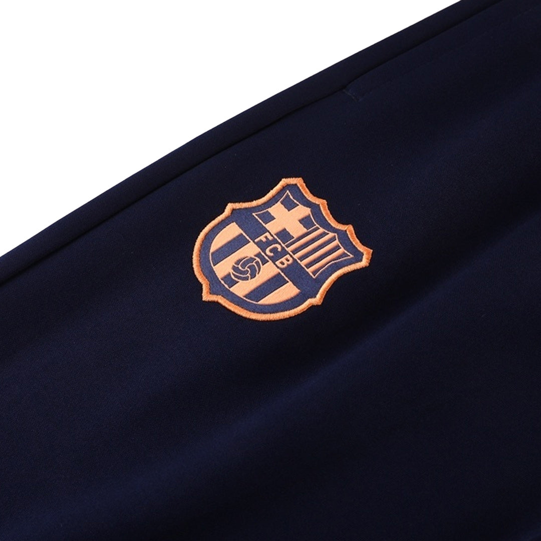 Barcelona Training Tracksuit Kit(Jacket+Pants) Navy&Orange 2025/26 