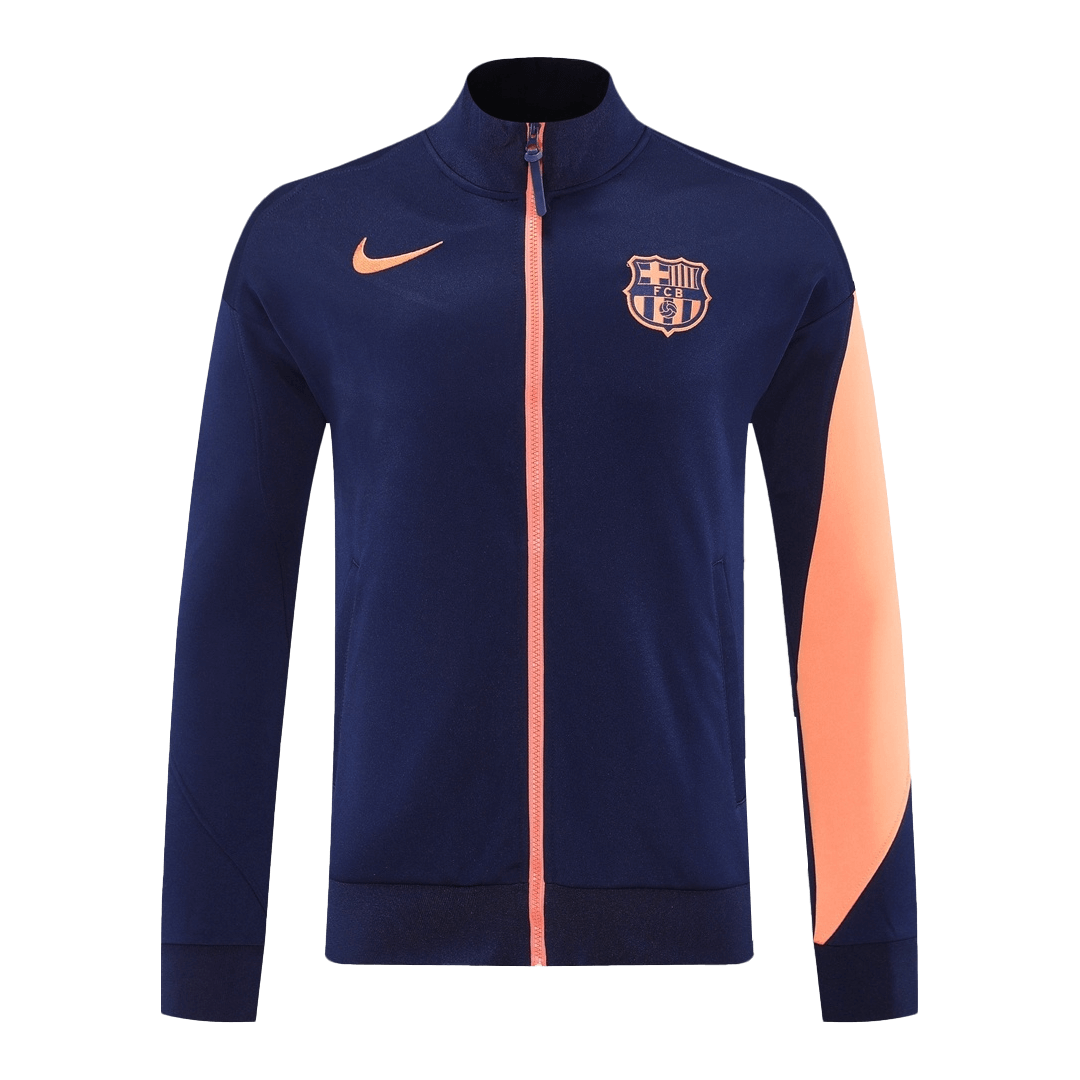 Barcelona Training Tracksuit Kit(Jacket+Pants) Navy&Orange 2025/26 