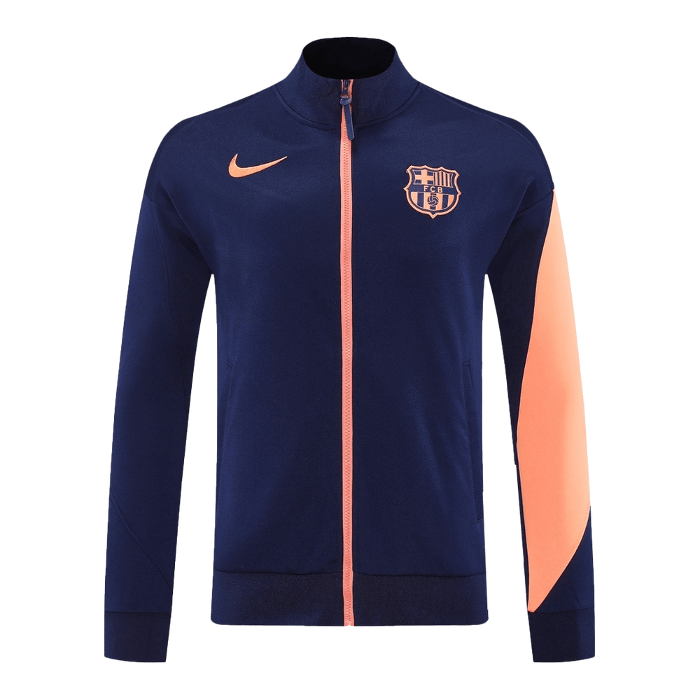 Barcelona Training Tracksuit Kit(Jacket+Pants) Navy&Orange 2025/26 