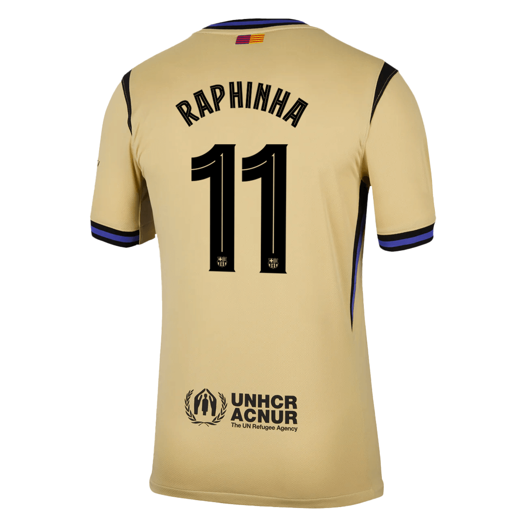 RAPHINHA #11 Barcelona Away Jersey 2025/26 - UCL 