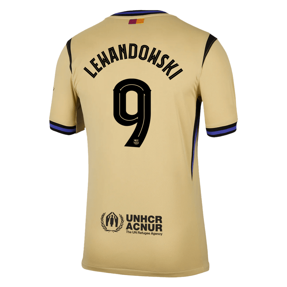 LEWANDOWSKI #9 Barcelona Away Jersey 2025/26 - UCL 