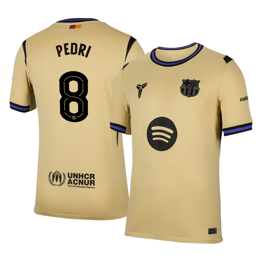 PEDRI #8 Barcelona Away Jersey 2025/26 - UCL 