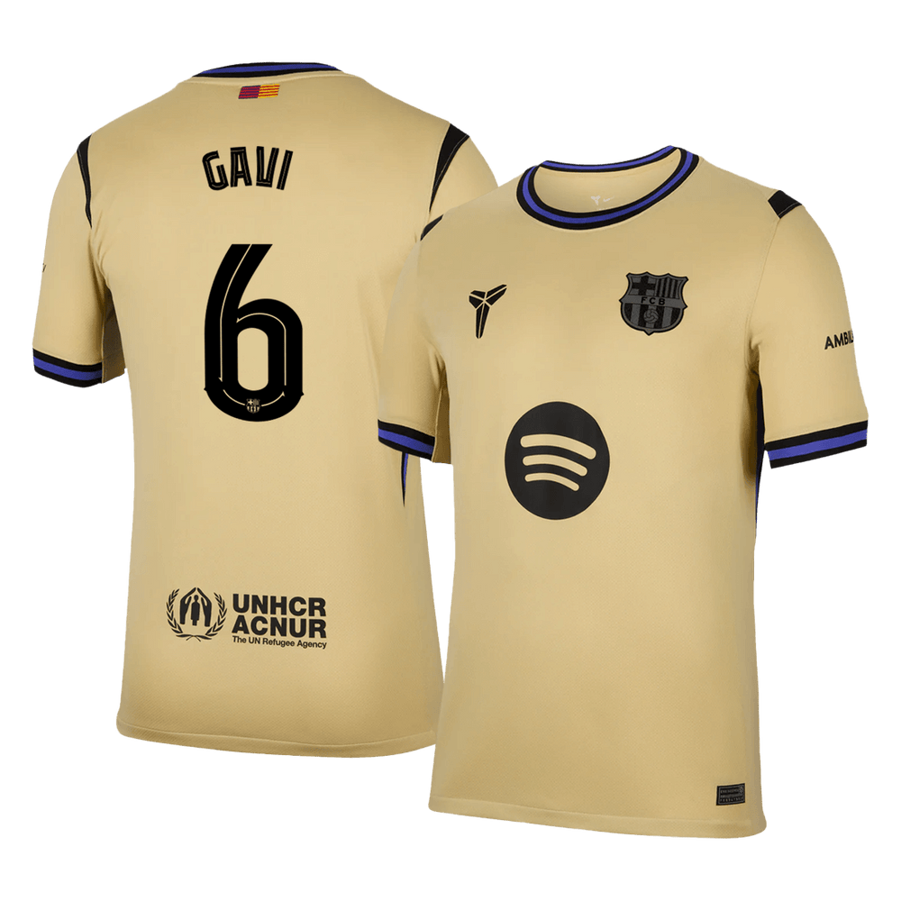 GAVI #6 Barcelona Away Jersey 2025/26 - UCL 