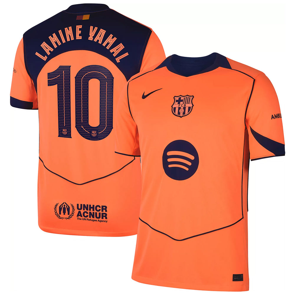 Lamine Yamal #10 Barcelona Third Jersey 2025/26 - UCL 