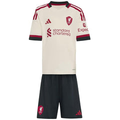 Kids Liverpool Away Jersey Full Kit 2025/26 