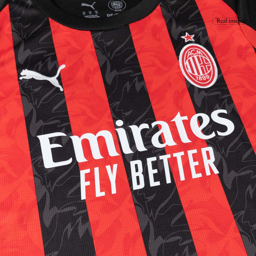Kids AC Milan Home Jersey Full Kit 2025/26 
