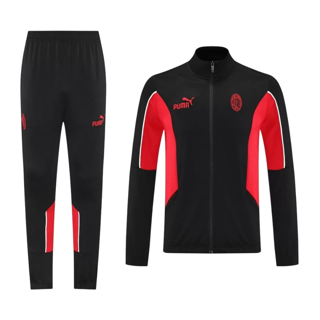 AC Milan Training Tracksuit Kit(Jacket+Pants) Black 2025/26 