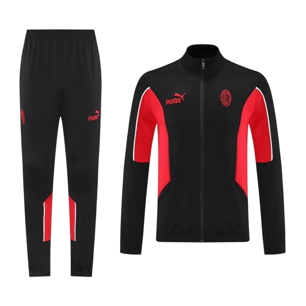 AC Milan Training Tracksuit Kit(Jacket+Pants) Black 2025/26 