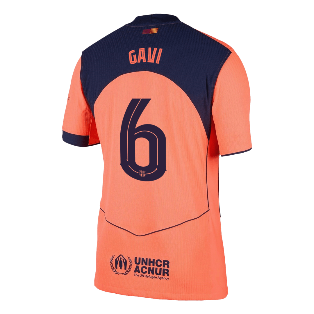 GAVI #6 Barcelona Third Match Jersey Player Version 2025/26 - UCL 