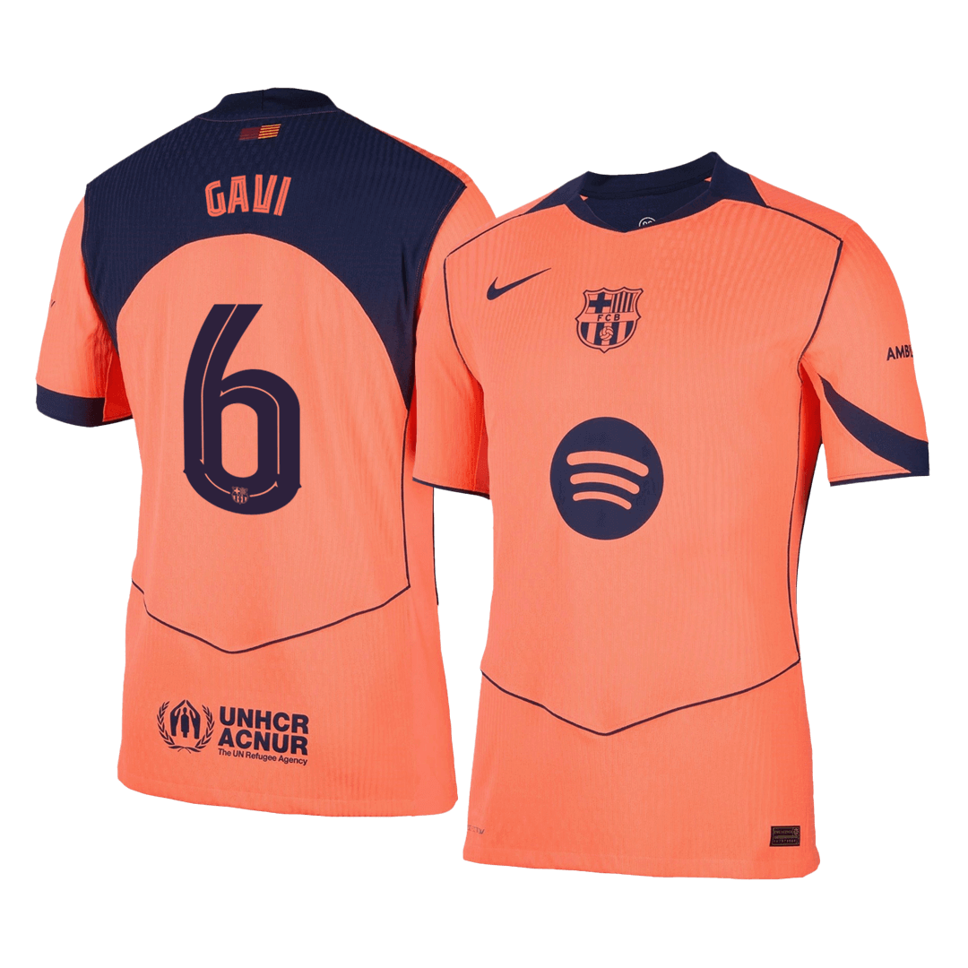 GAVI #6 Barcelona Third Match Jersey Player Version 2025/26 - UCL 