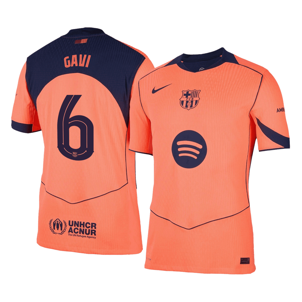 GAVI #6 Barcelona Third Match Jersey Player Version 2025/26 - UCL 