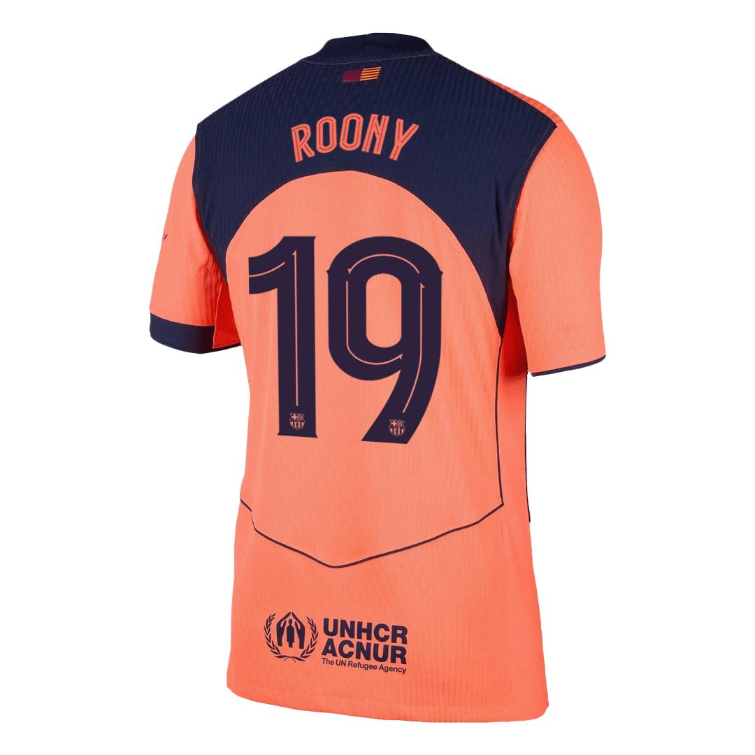ROONY #19 Barcelona Third Match Jersey Player Version 2025/26 - UCL 