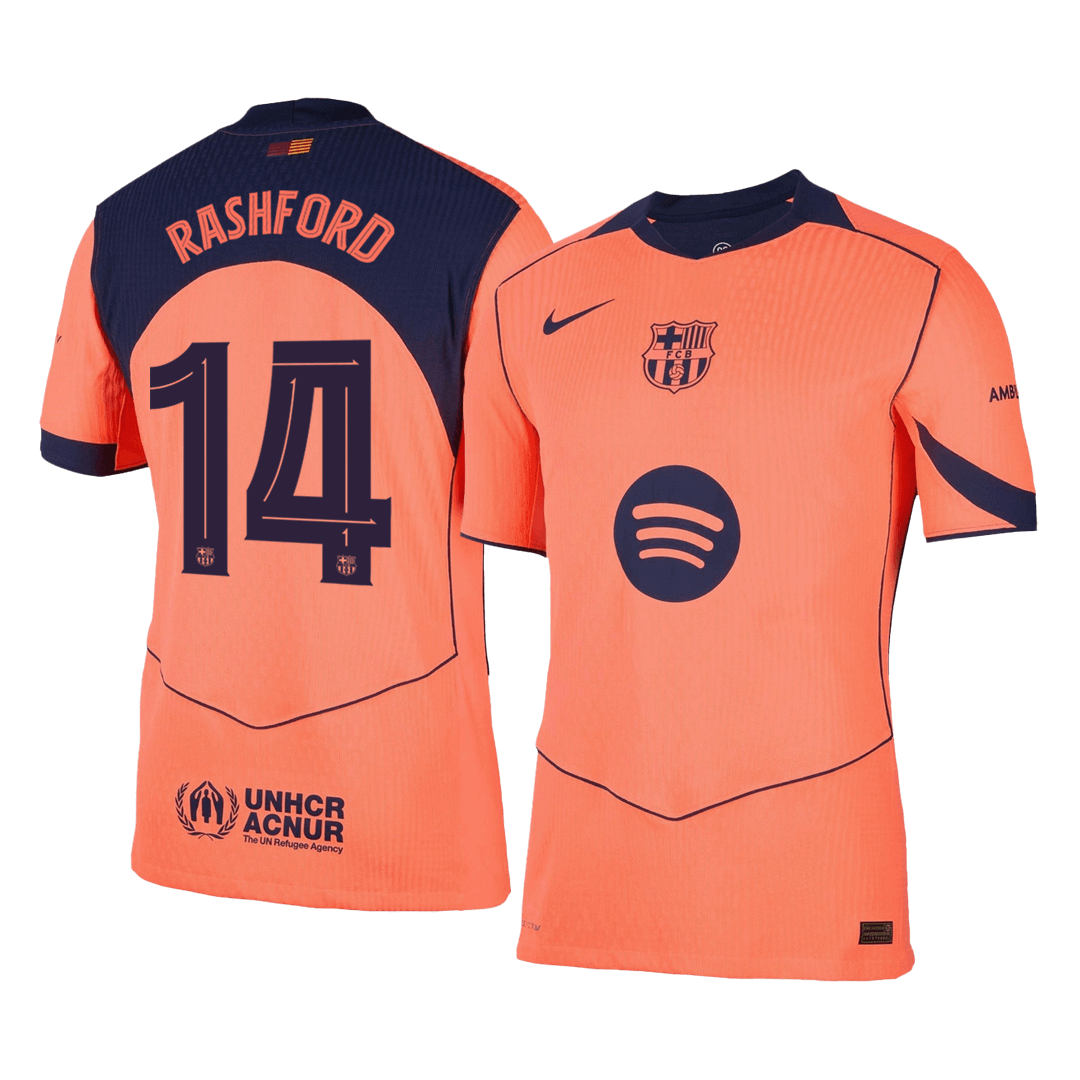 RASHFORD #14 Barcelona Third Match Jersey Player Version 2025/26 - UCL 