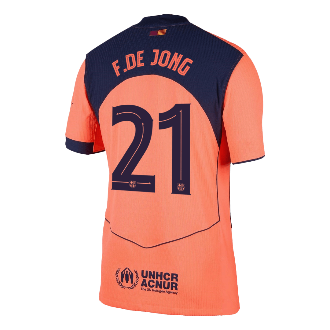 F.DE JONG #21 Barcelona Third Match Jersey Player Version 2025/26 - UCL 