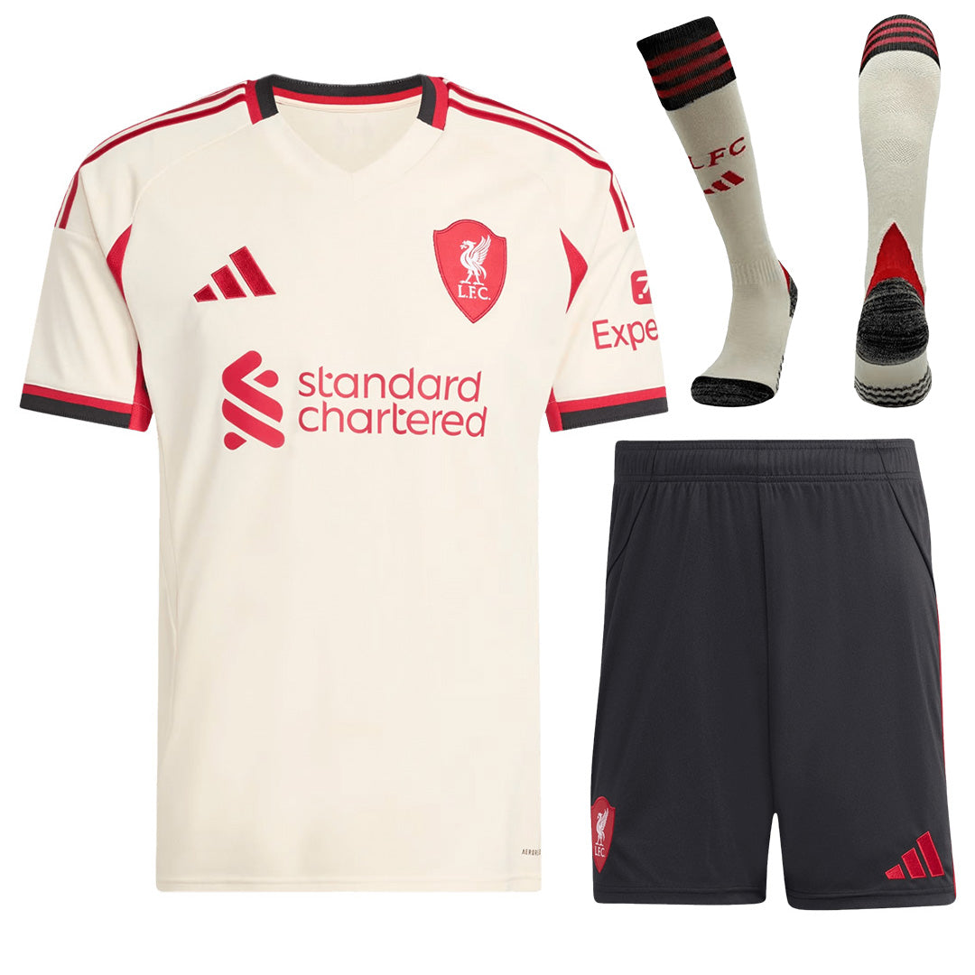 Liverpool Away Jersey Full Kit 2025/26 