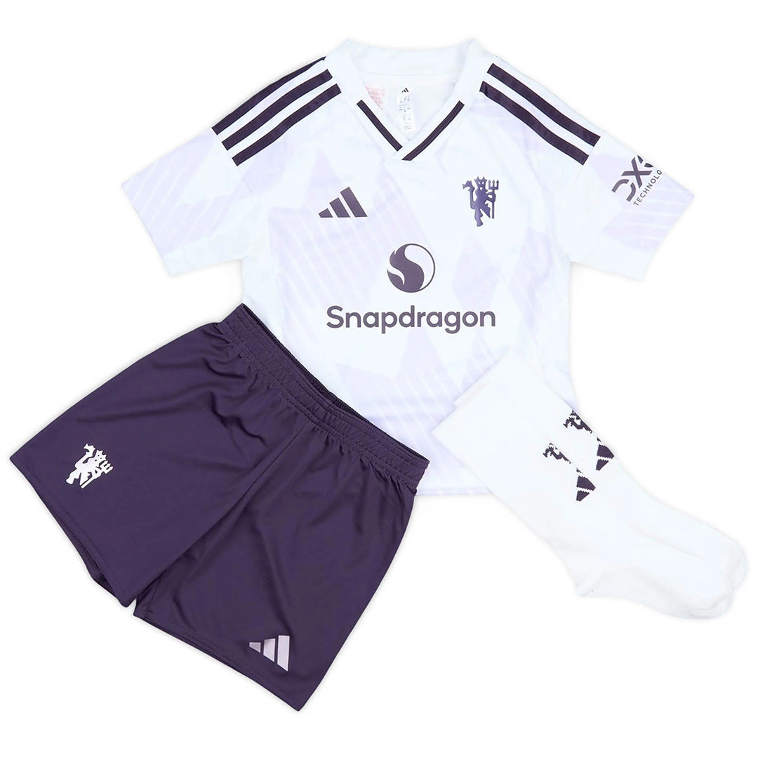 Kids Manchester United Away Jersey Full Kit 2025/26 