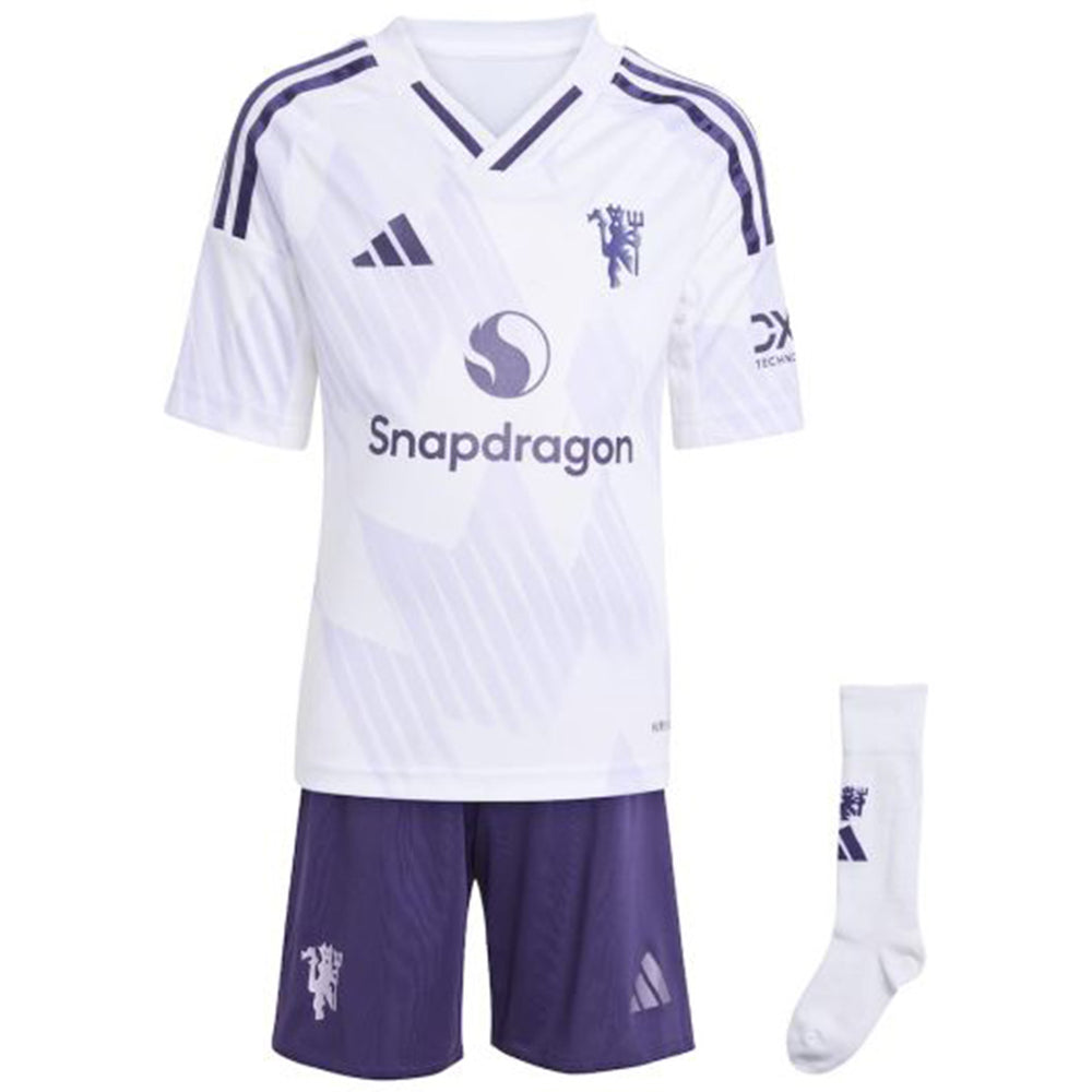 Kids Manchester United Away Jersey Full Kit 2025/26 
