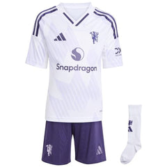 Kids Manchester United Away Jersey Full Kit 2025/26 