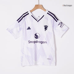Kids Manchester United Away Jersey Full Kit 2025/26 