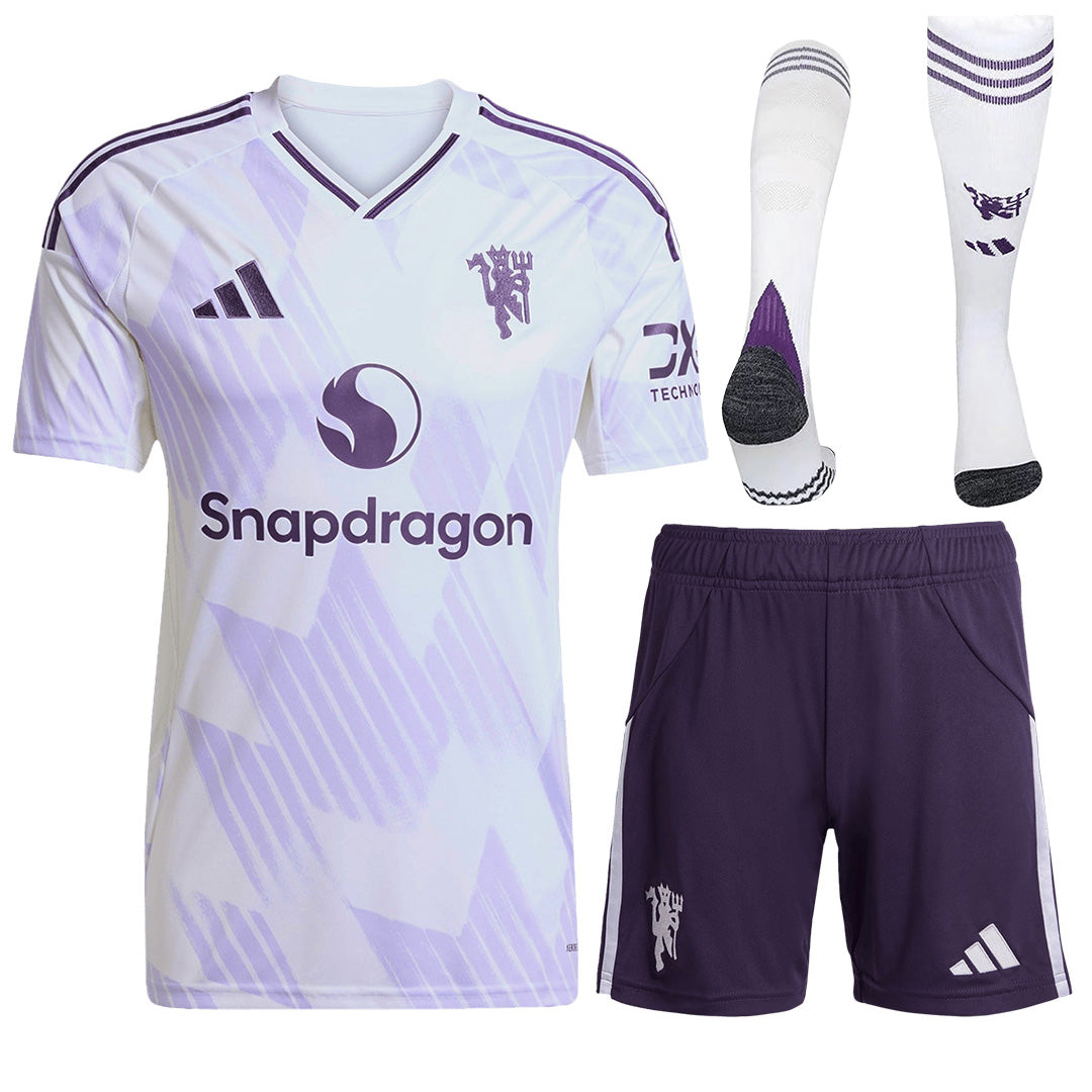 Manchester United Away Jersey Full Kit 2025/26 