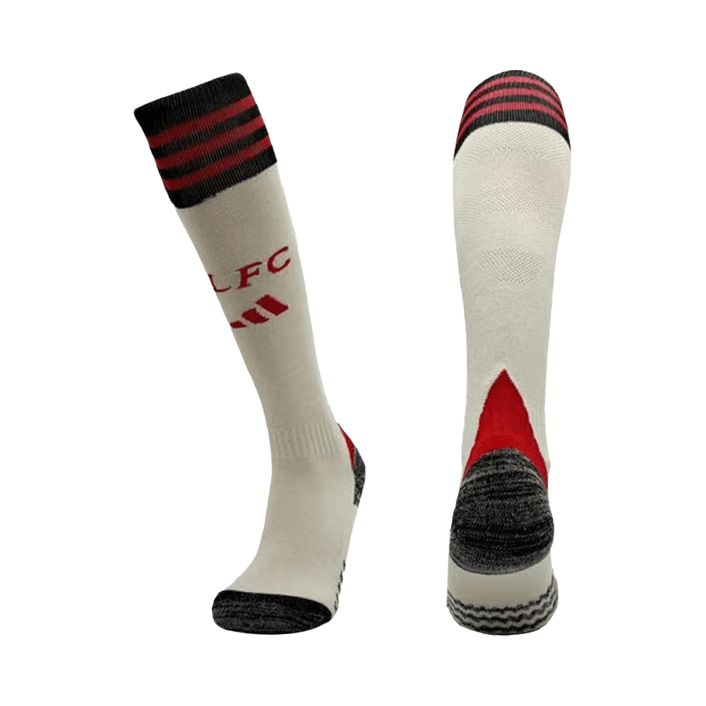Liverpool Away Soccer Socks - White 2025/26 