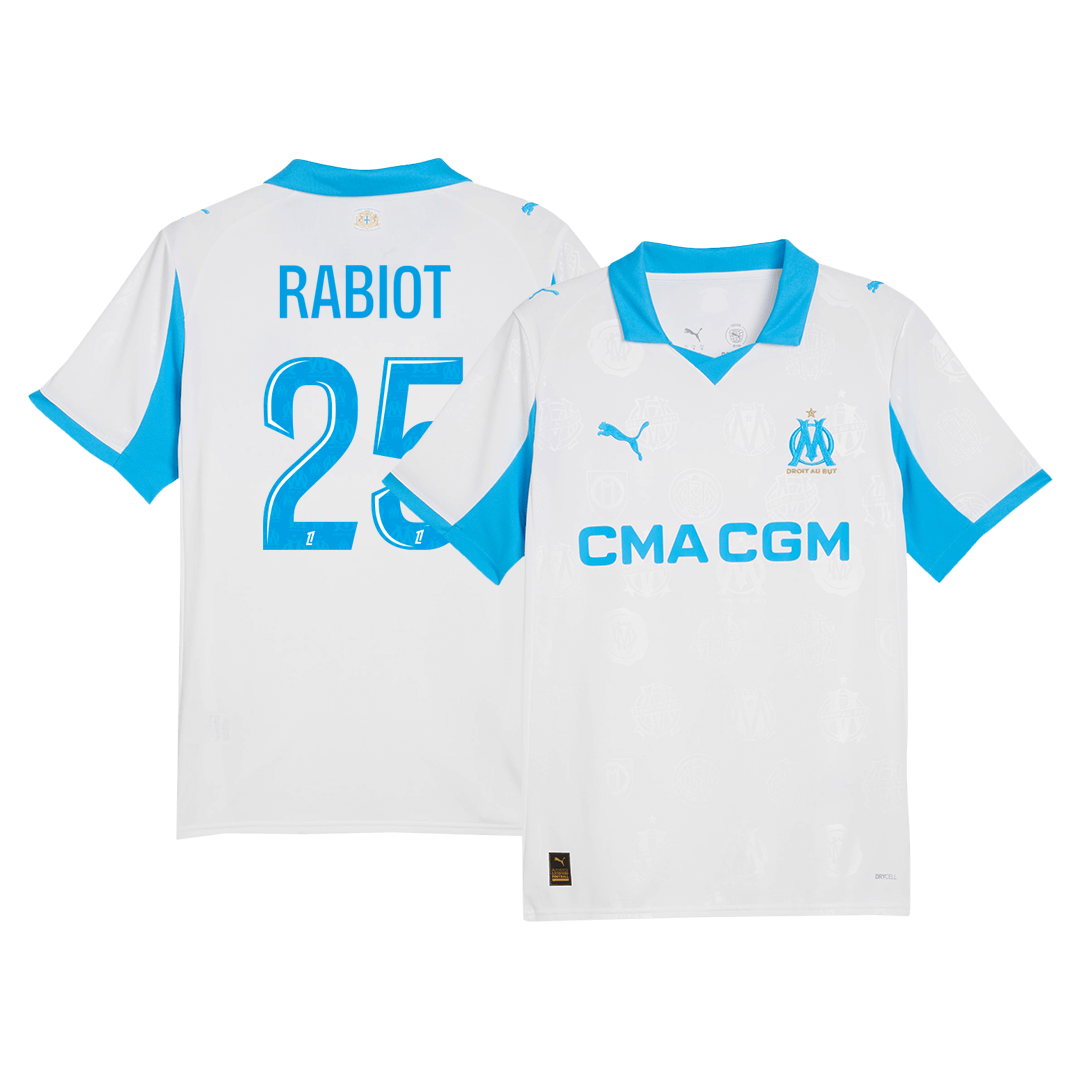RABIOT #25 Marseille Home Jersey 2025/26 