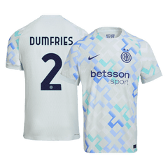 DUMFRIES #2 Inter Milan Away Match Jersey Player Version 2025/26 