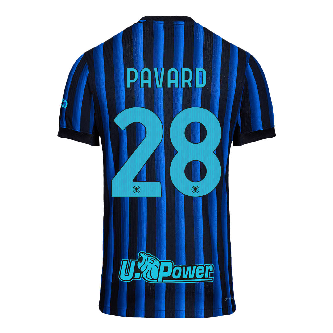 PAVARD #28 Inter Milan Home Match Jersey Player Version 2025/26 