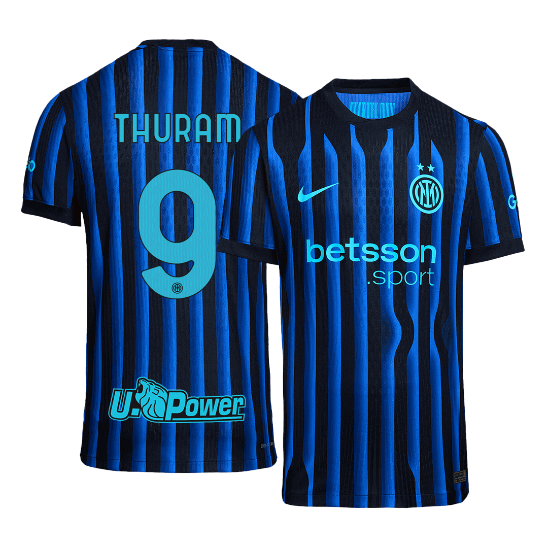 THURAM #9 Inter Milan Home Match Jersey Player Version 2025/26 