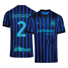 DUMFRIES #2 Inter Milan Home Jersey 2025/26 