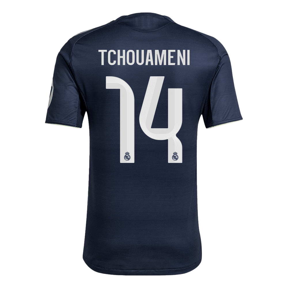 TCHOUAMENI #14 Real Madrid Away Match Jersey Player Version 2025/26 