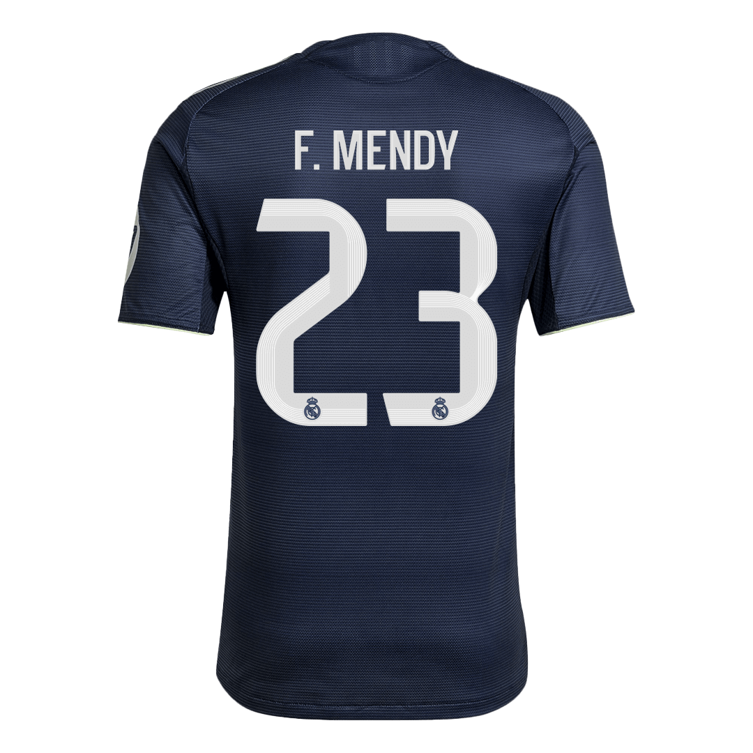 F.MENDY #23 Real Madrid Away Match Jersey Player Version 2025/26 
