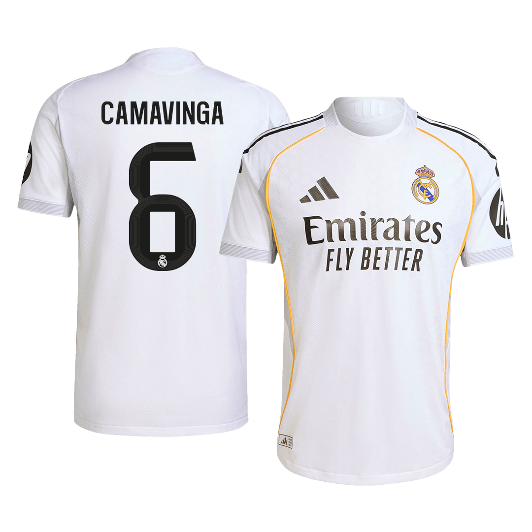 CAMAVINGA #6 Real Madrid Home Match Jersey Player Version 2025/26 