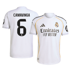 CAMAVINGA #6 Real Madrid Home Match Jersey Player Version 2025/26 