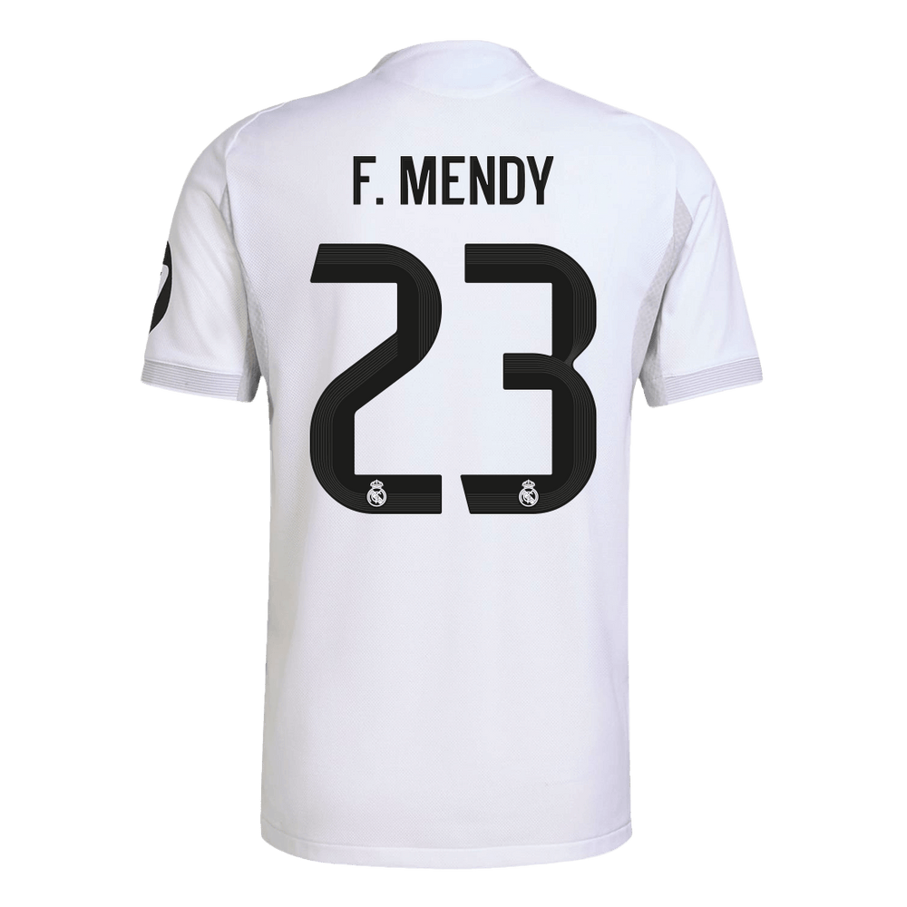 F.MENDY #23 Real Madrid Home Match Jersey Player Version 2025/26 