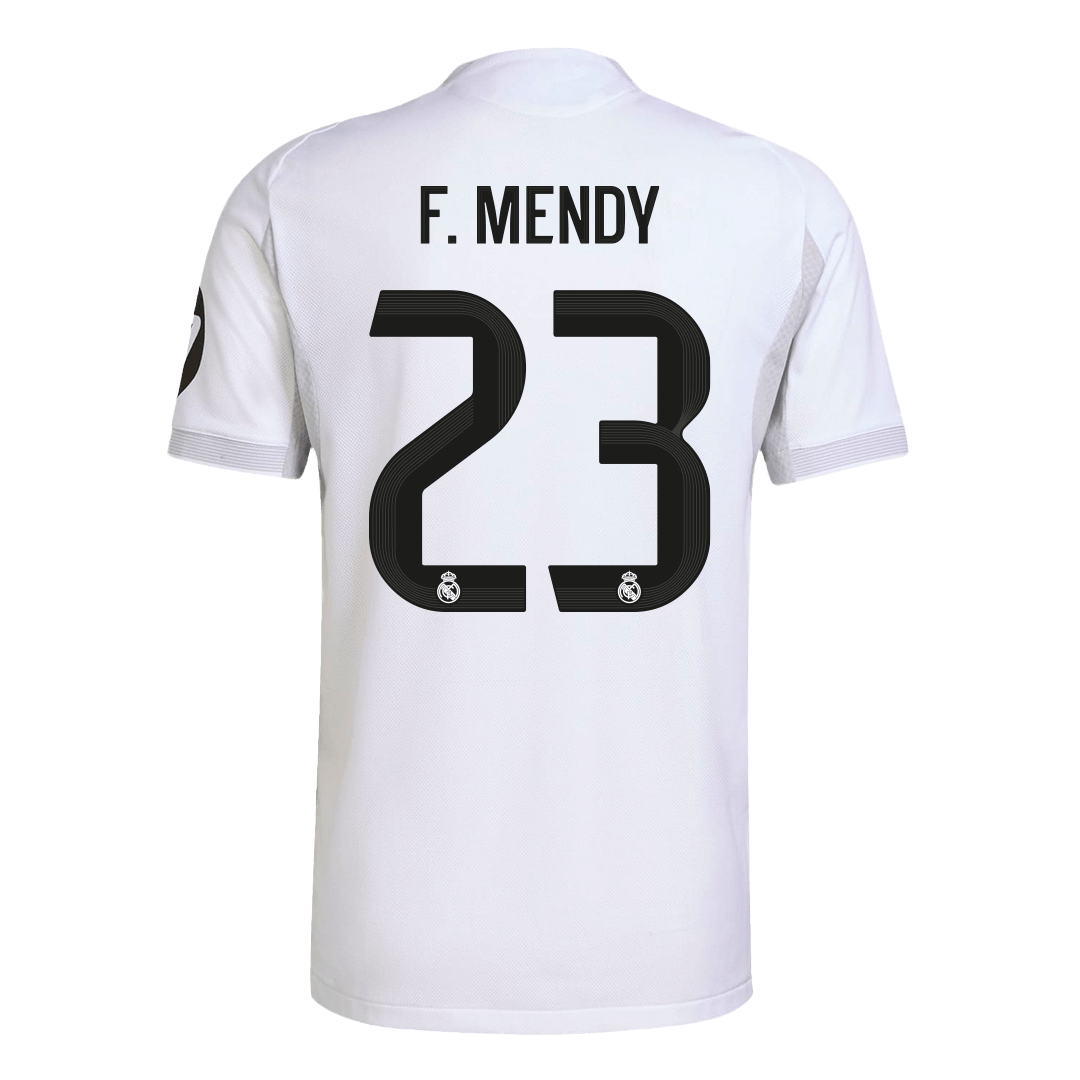 F.MENDY #23 Real Madrid Home Match Jersey Player Version 2025/26 