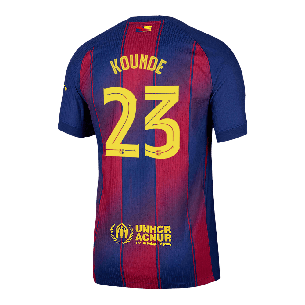 KOUNDE #23 Barcelona Home Match Jersey Player Version 2025/26 - UCL 