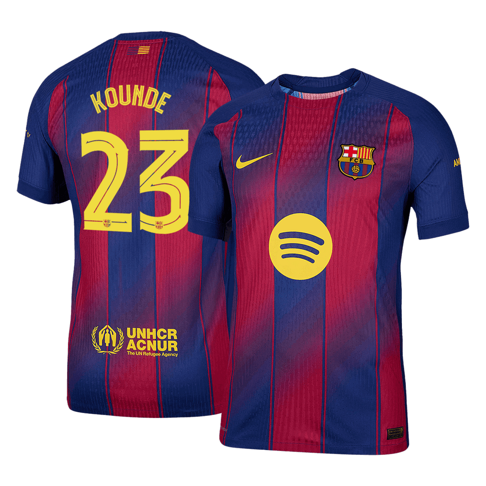 KOUNDE #23 Barcelona Home Match Jersey Player Version 2025/26 - UCL 