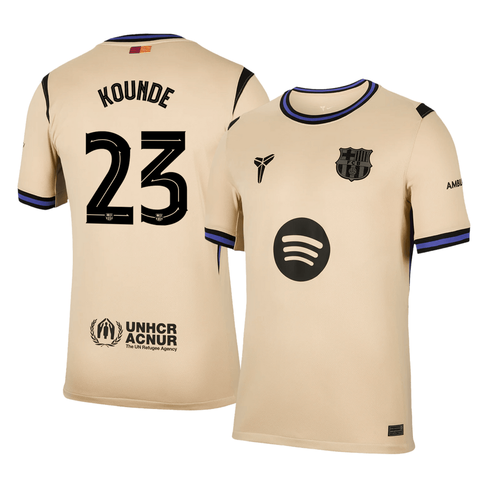 KOUNDE #23 Barcelona Away Jersey 2025/26 - UCL 