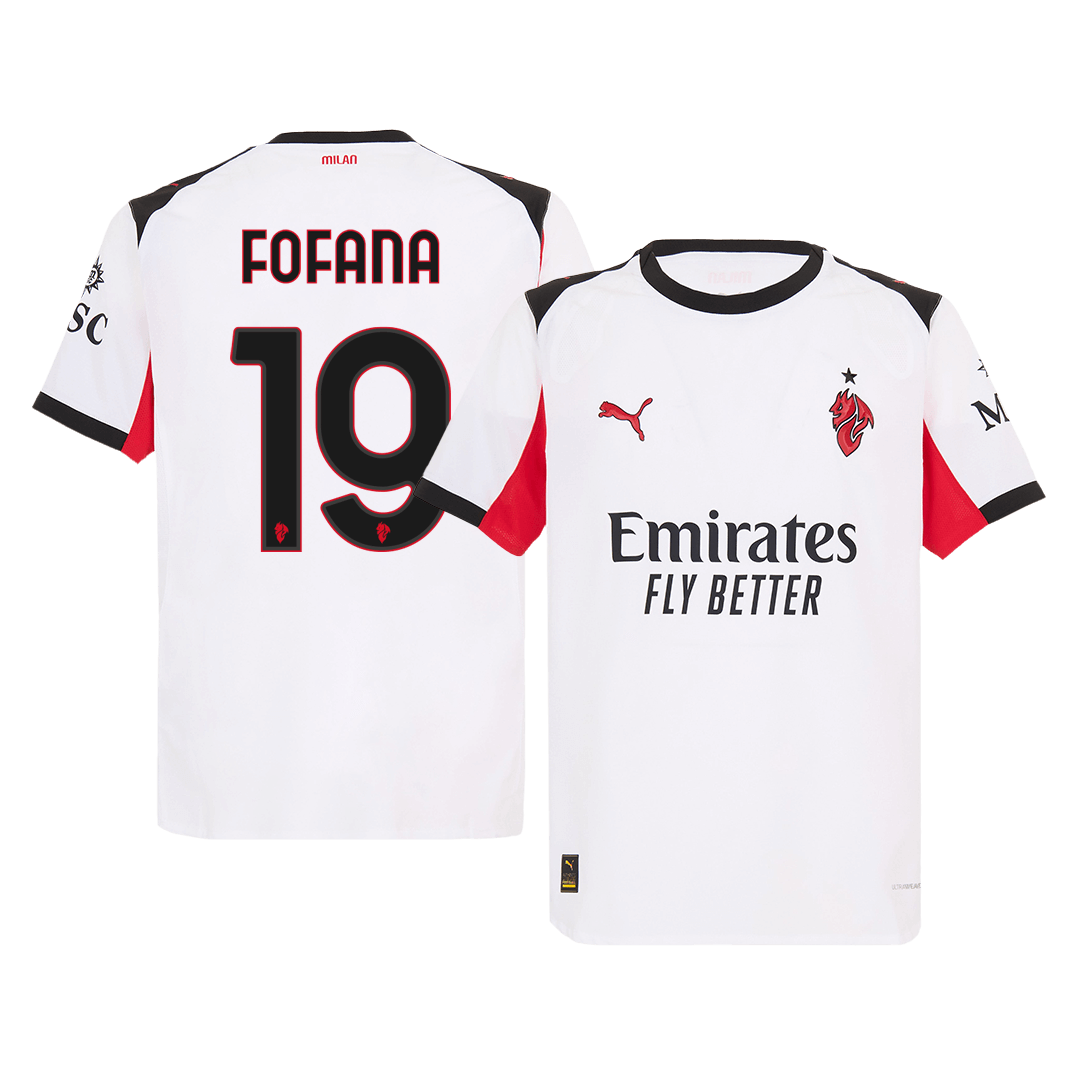 FOFANA #19 AC Milan Away Match Jersey Player Version 2025/26 