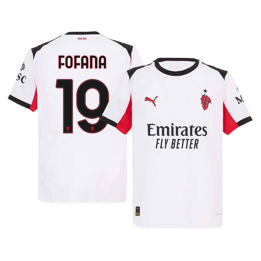 FOFANA #19 AC Milan Away Match Jersey Player Version 2025/26 