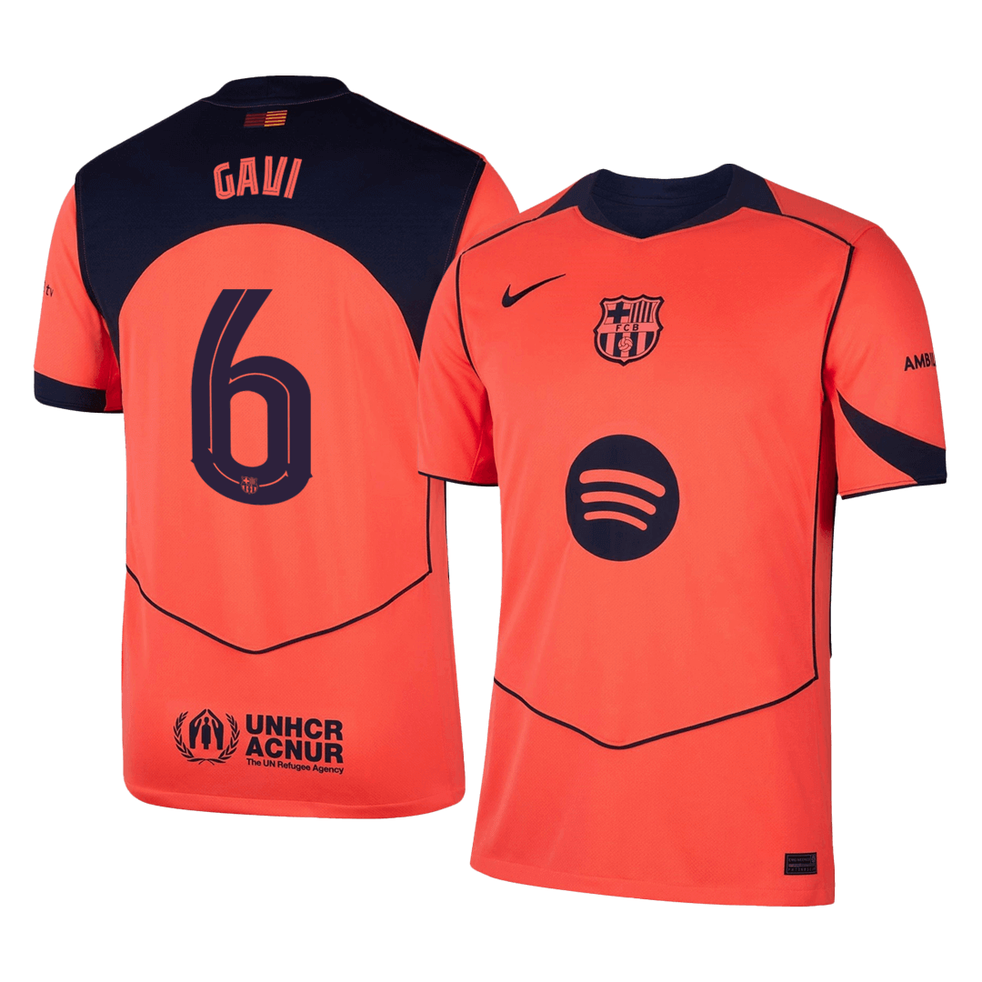 GAVI #6 Barcelona Third Jersey 2025/26 