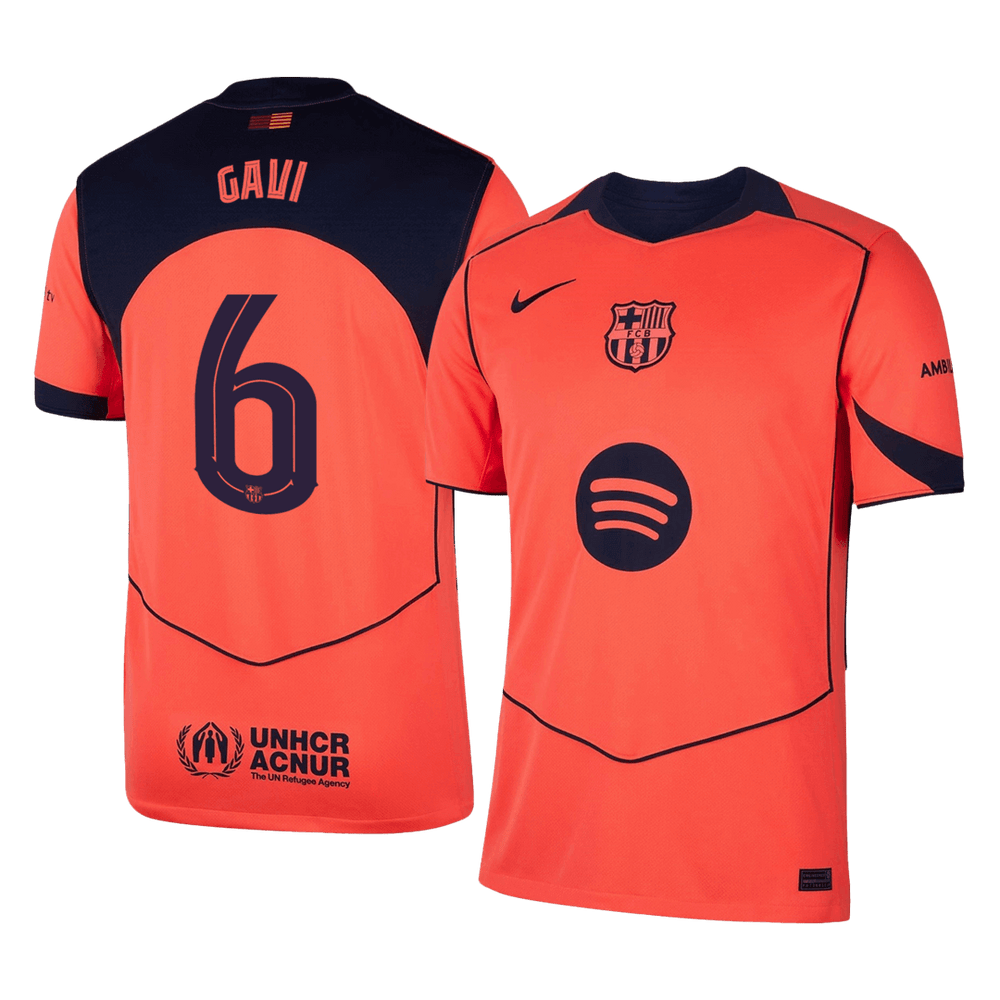 GAVI #6 Barcelona Third Jersey 2025/26 