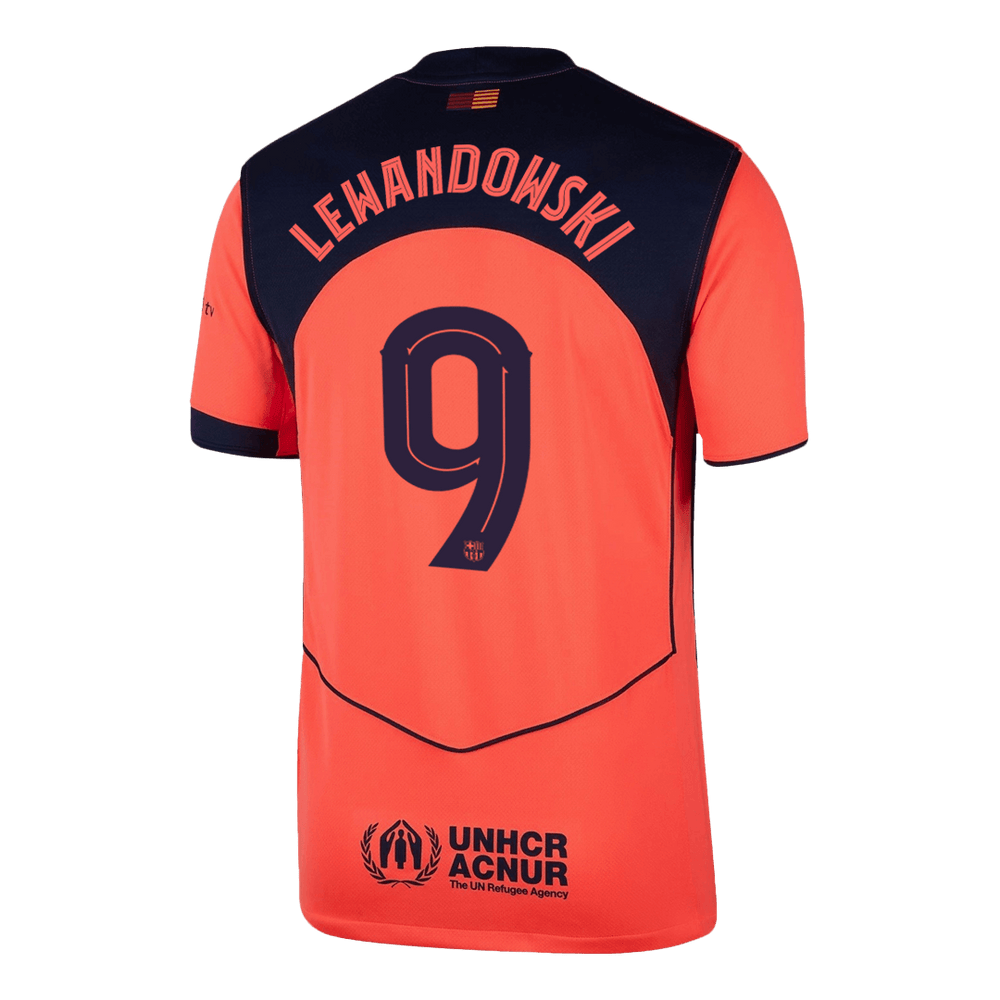 LEWANDOWSKI #9 Barcelona Third Jersey 2025/26 